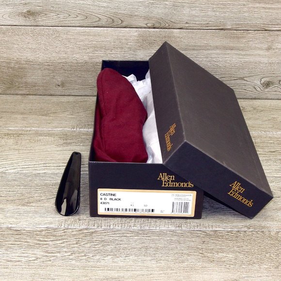 * NIB * $325 Allen Edmonds CASTINE Driving Shoe 8 D Black * new Cedar Trees Bags main image 7